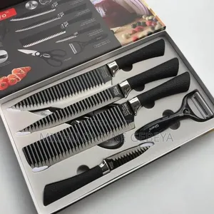 High Quality Non Stick ቶሎ የማይደነዝዙ ስል 6pc Knife Set/ Free Delivery
