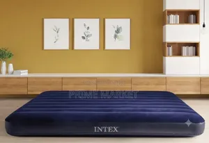 Intex Inflatable Air Bed With Electric Pump | 183 X 203 X 25 Cm