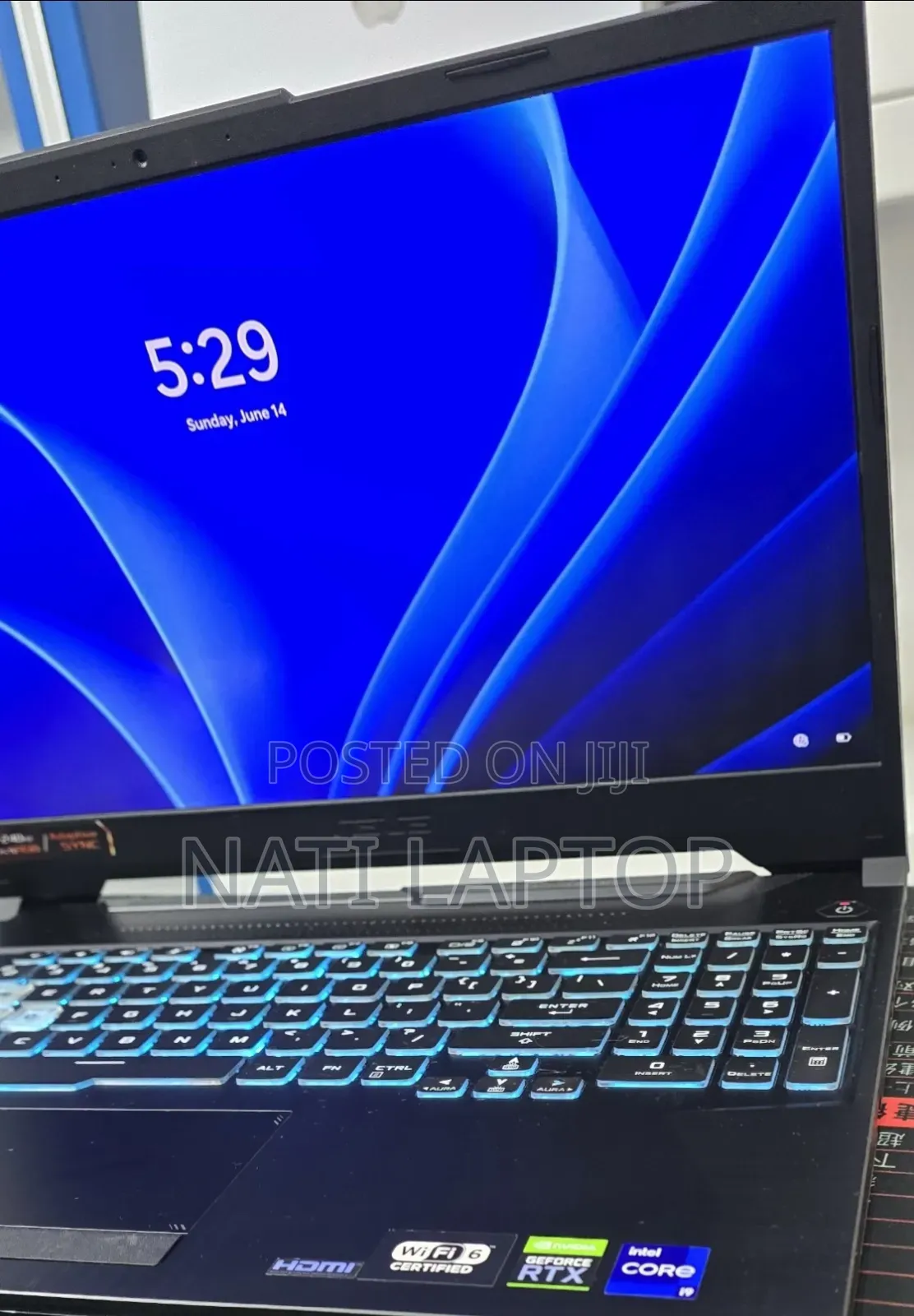 New Laptop Asus TUF Gaming A15 16GB Intel Core i9 SSD 512GB