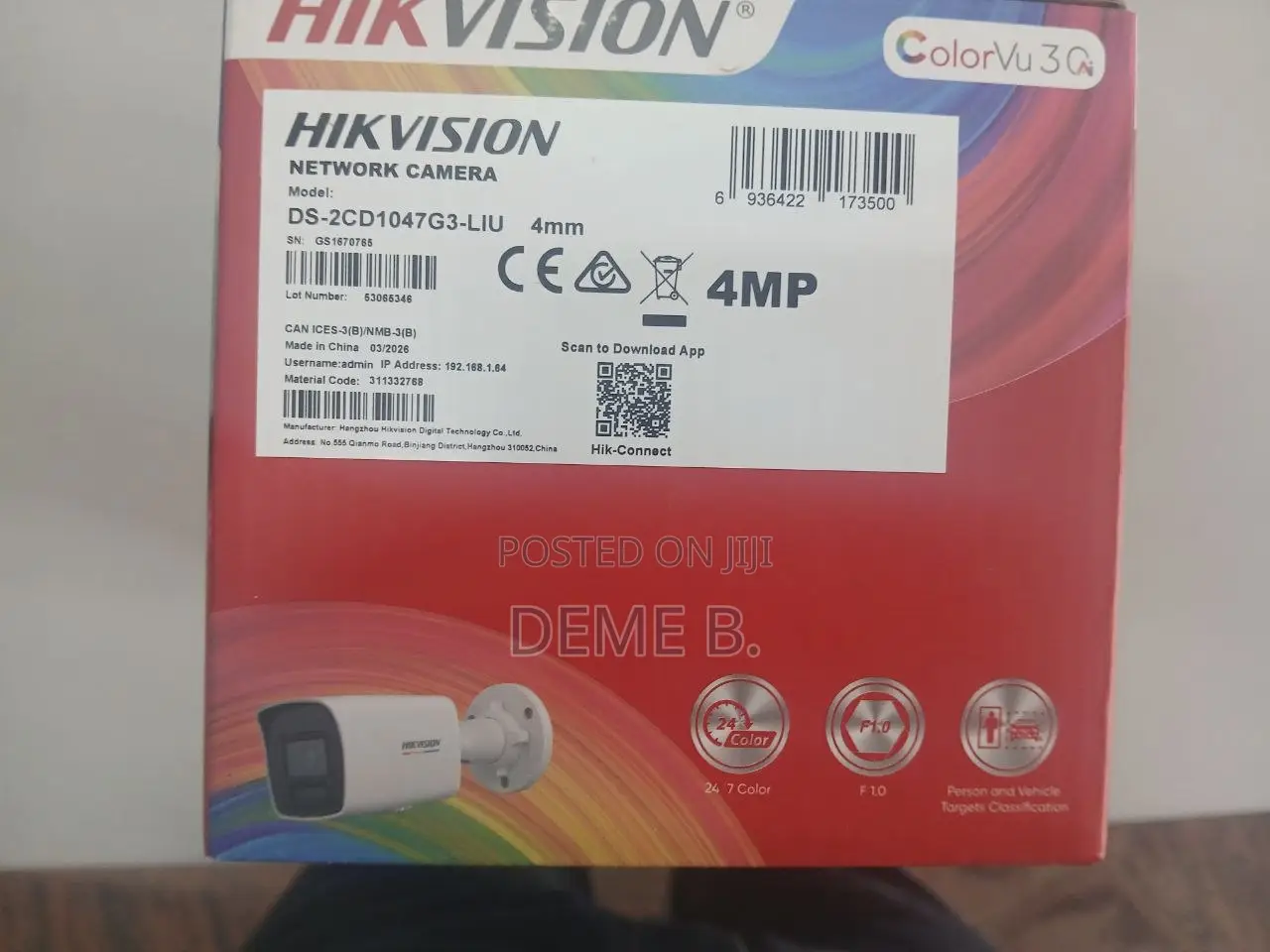 Hikvision Colorvu, 4Mp