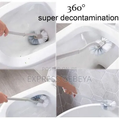 3 in 1 Factory Detachable Handle Toilet Cleaning Brush Set