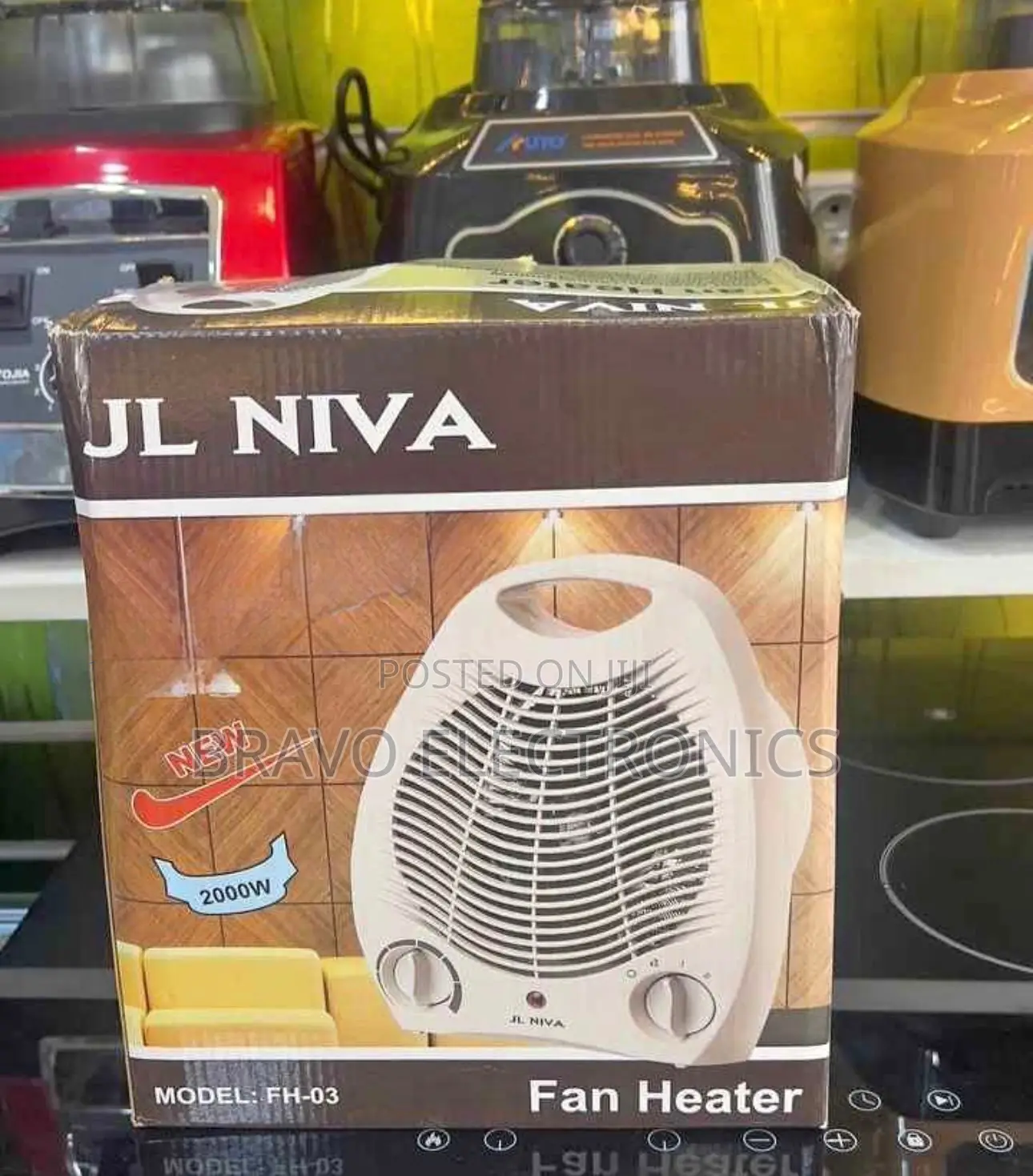 JL NIVA Fan Heater 2000w With Delivery