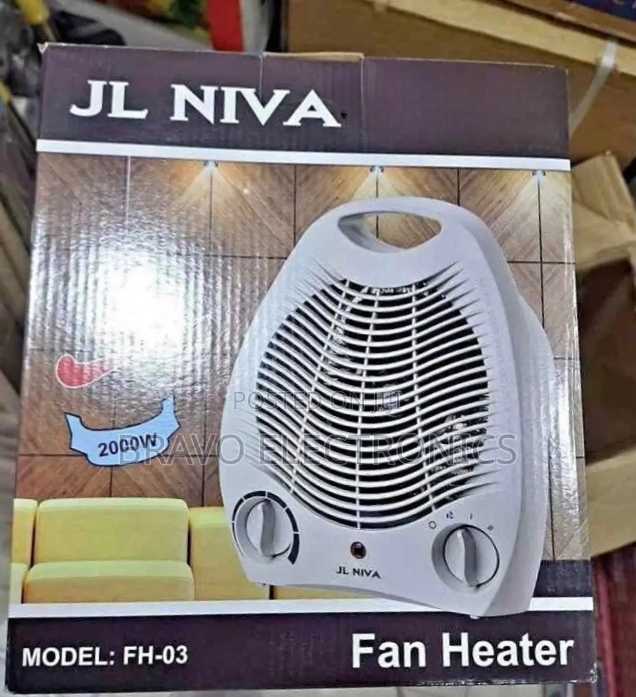 JL NIVA Fan Heater 2000w With Delivery