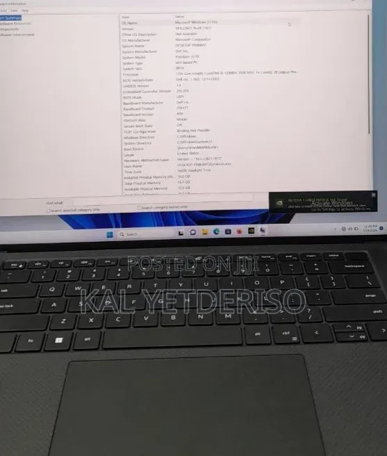 New Laptop Dell Precision 5570 16GB Intel Core i9 SSD 512GB