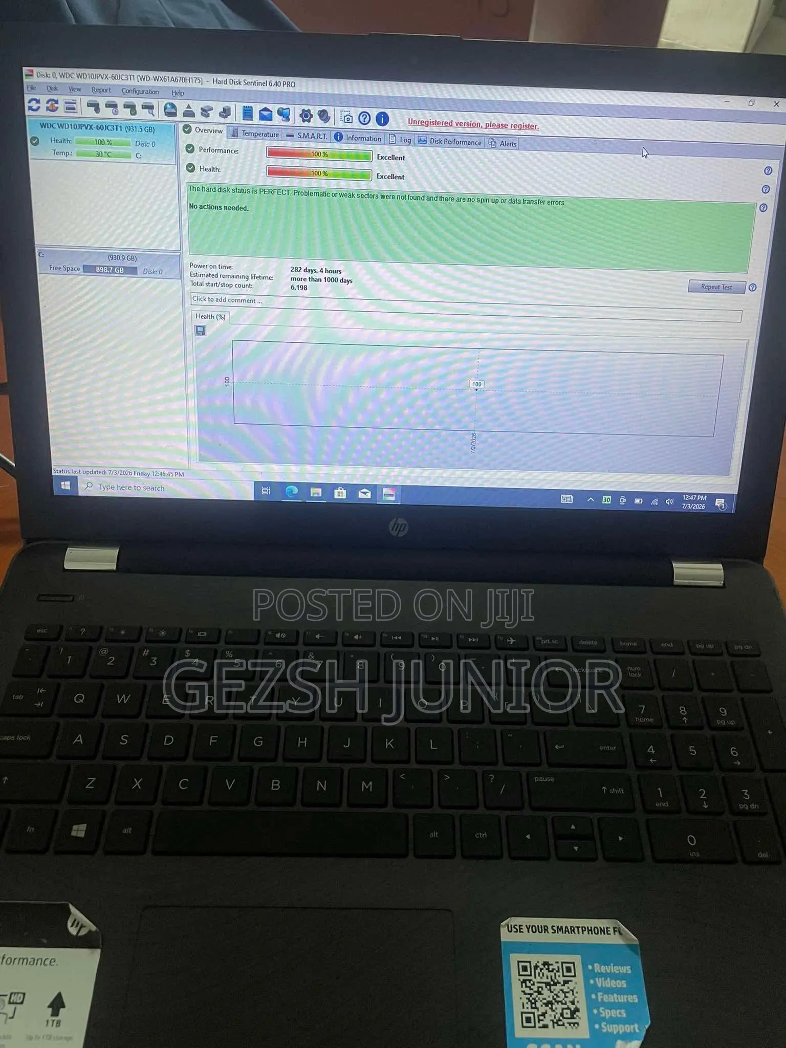 Laptop HP 15 8GB AMD HDD 1T
