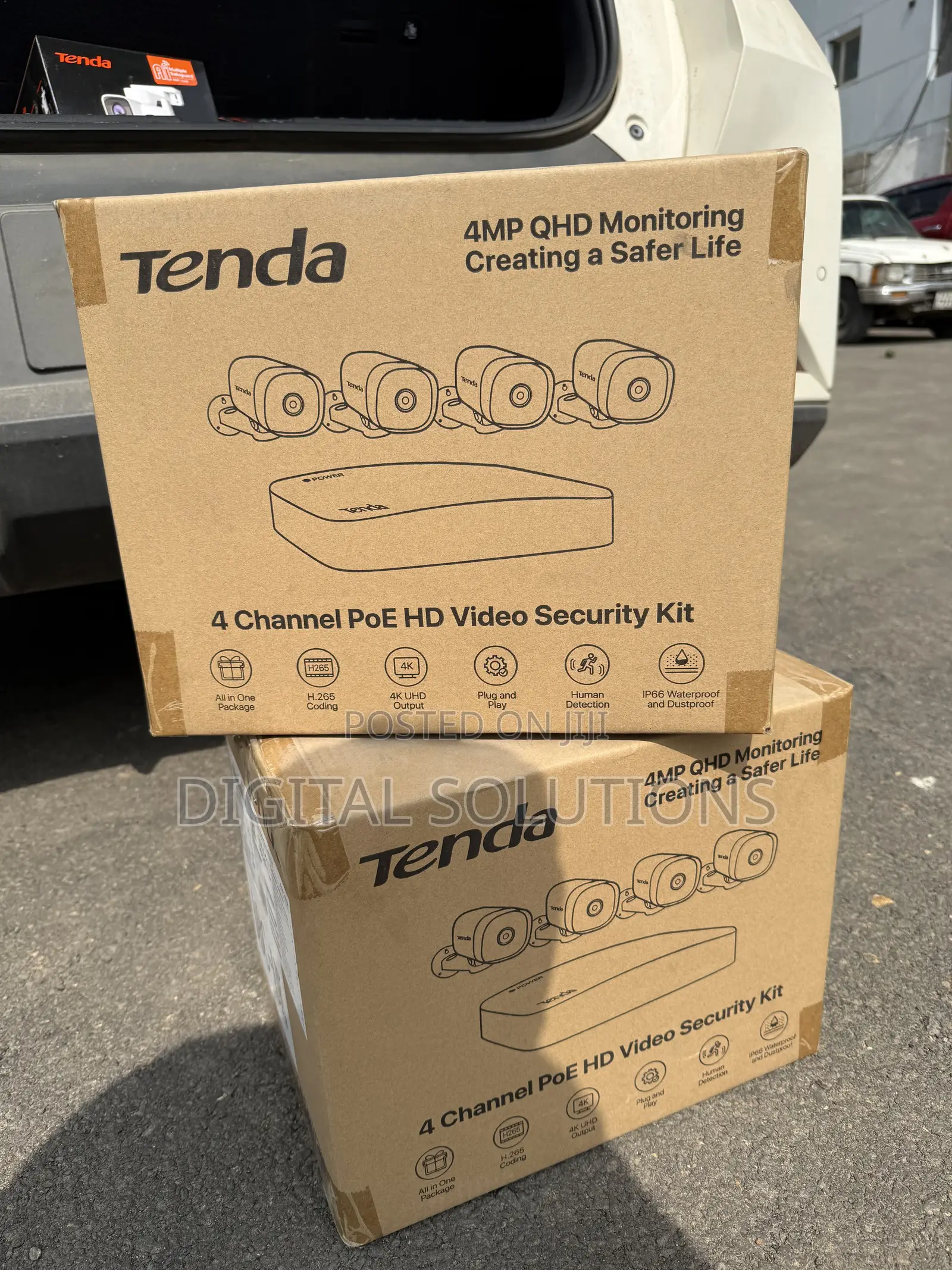 4MP Outdoor Surveillance Camera Kit Equipped With CMOS Image Sensor