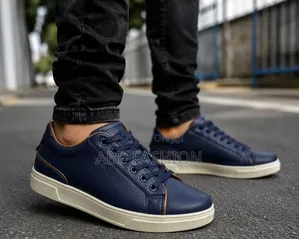 Timberland Men's Casual Navy Blue Leather Master Quality