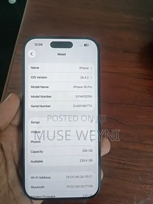 Apple iPhone 16 Pro 256 GB Black