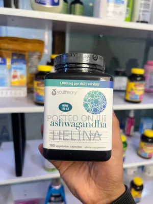 Supports a Healthy Stress Response 1000mg Ashwaganda 180 Capsules