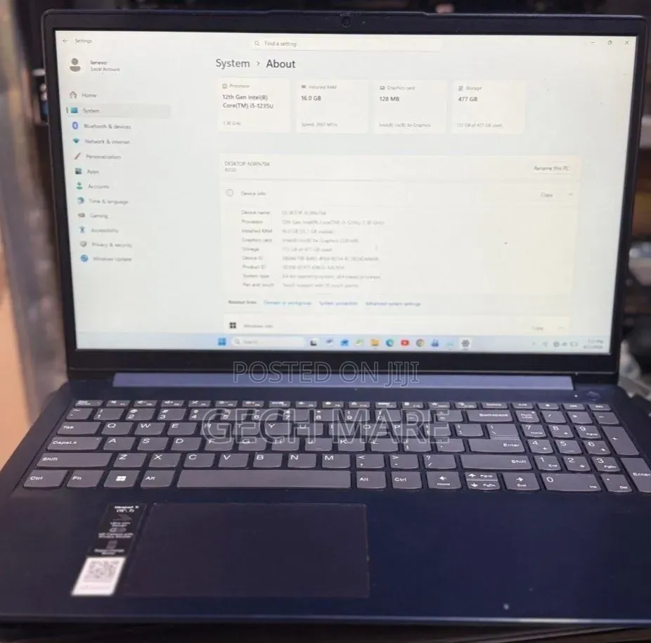 New Laptop Lenovo Ideapad 3 16GB Intel Core i5 SSD 512GB