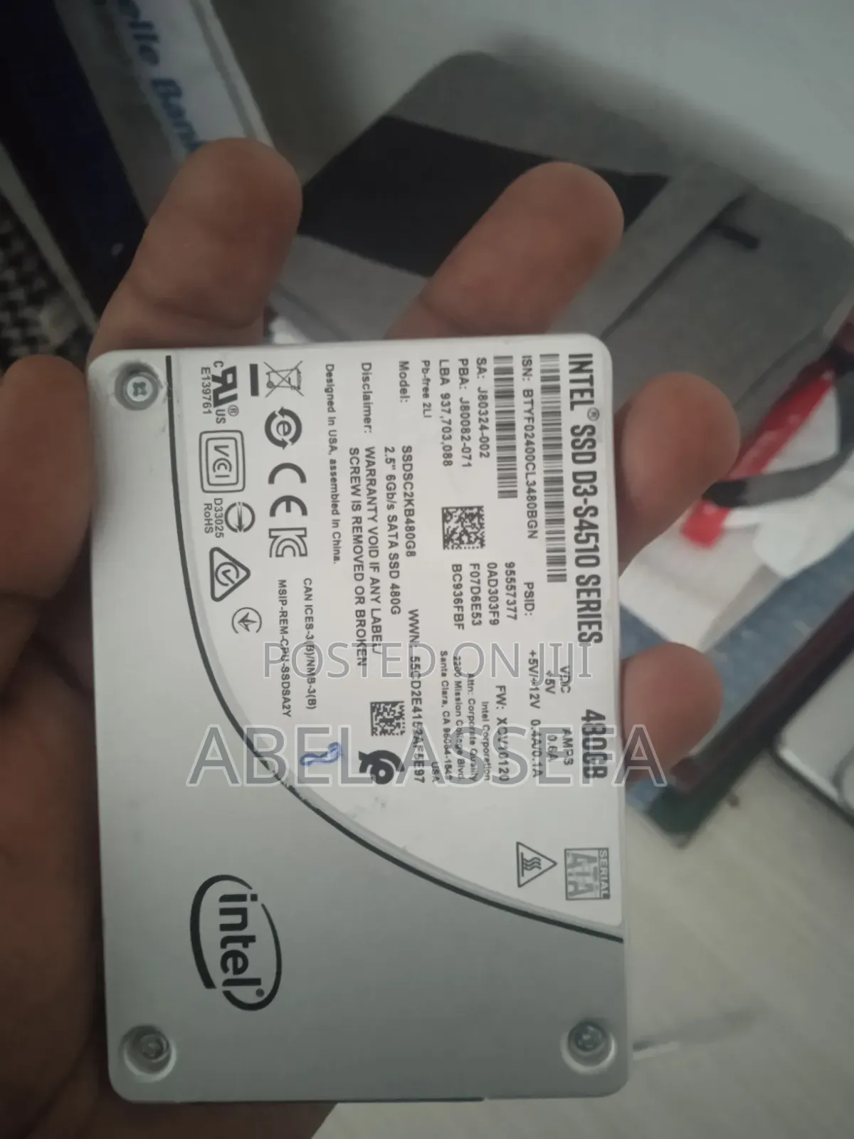 480 Gb SSD Intel D3-S4510 Series