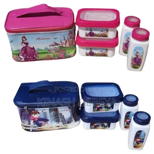 4pcs Princess Top Quality Lunch Box(with 2 Water Bottles)