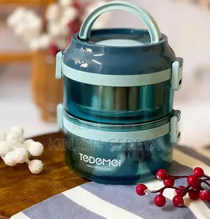 Tedemei 2 Layers Stainless Steel Lunch Box