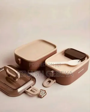 Beduso 2 Layer Stainless Steel Lunch Box Set