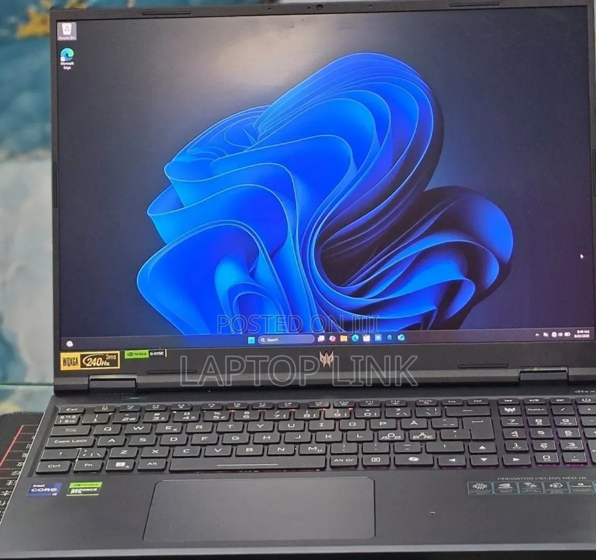 New Laptop Acer Predator Helios Neo 16 16GB Intel Core i9 SSD 1T