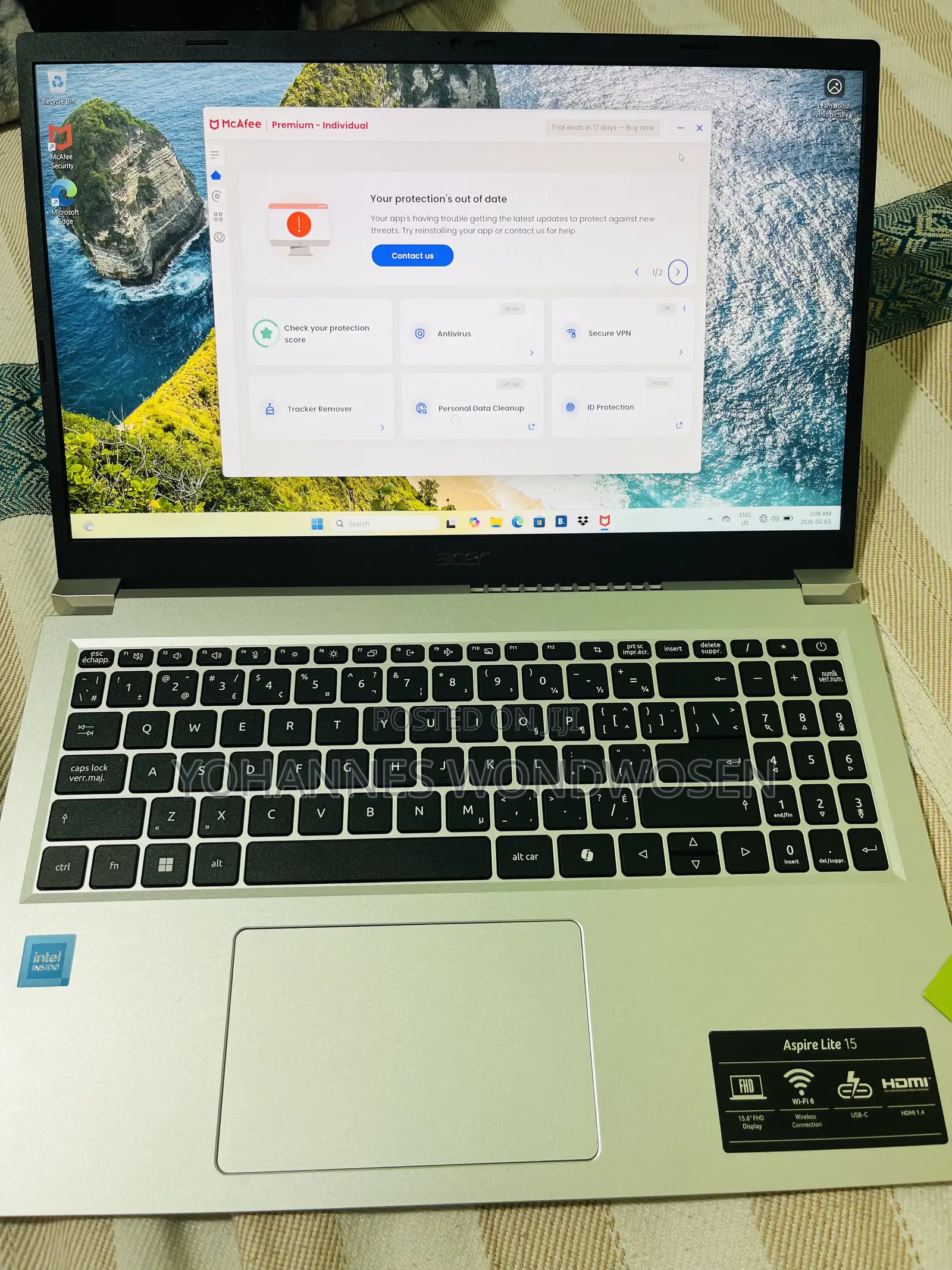 New Laptop Asus A42DE 8GB Intel SSD 500GB
