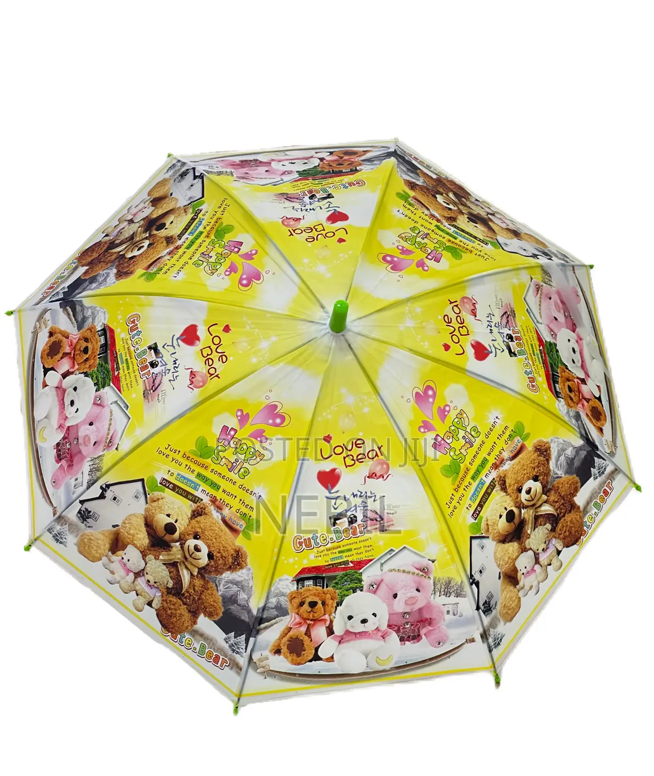 Cute Teddy Bear Cartoon Umbrella for Children