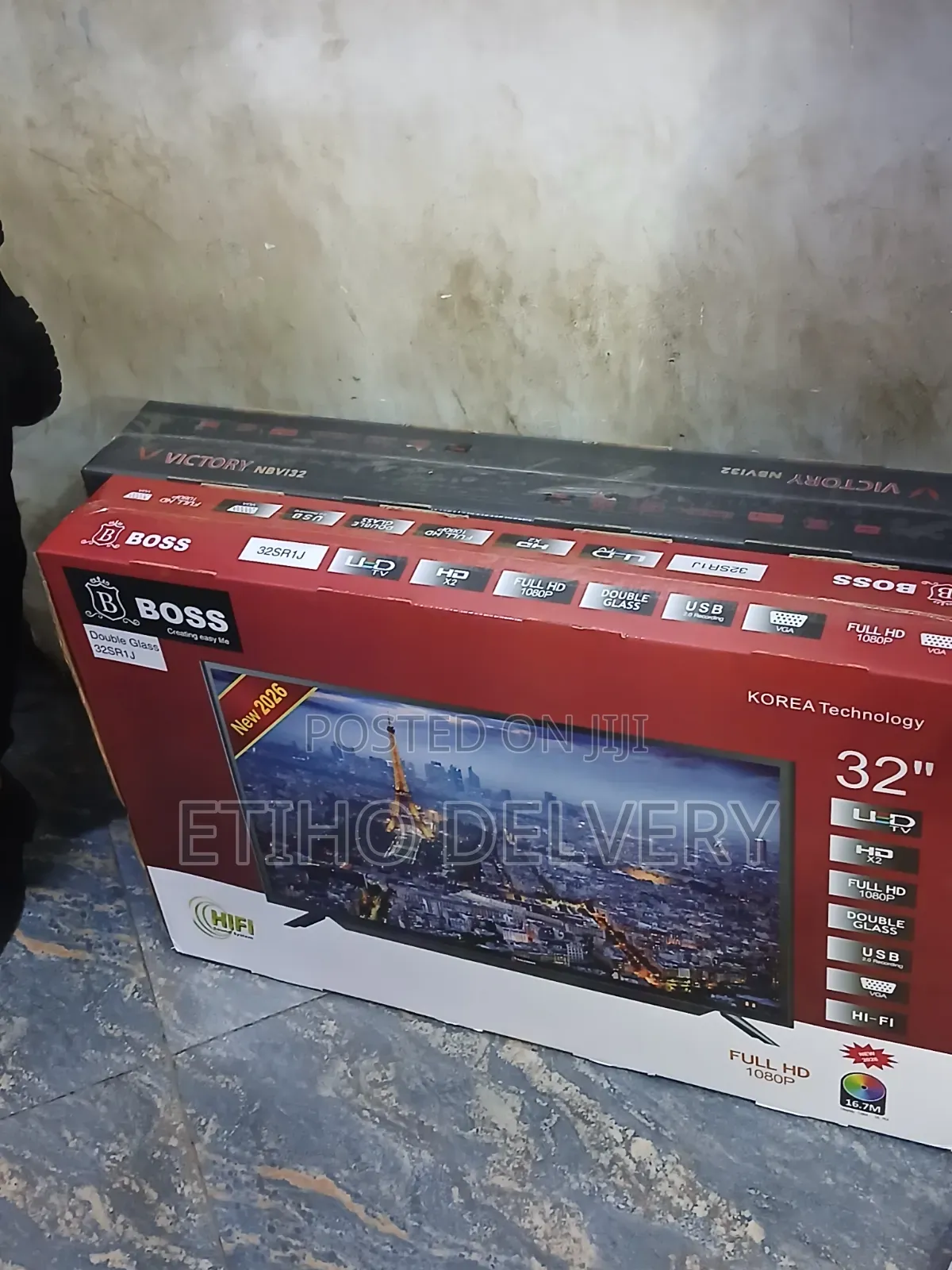 This 32-Inch BOSS Brand LED Television Features Korean Technology, a D
