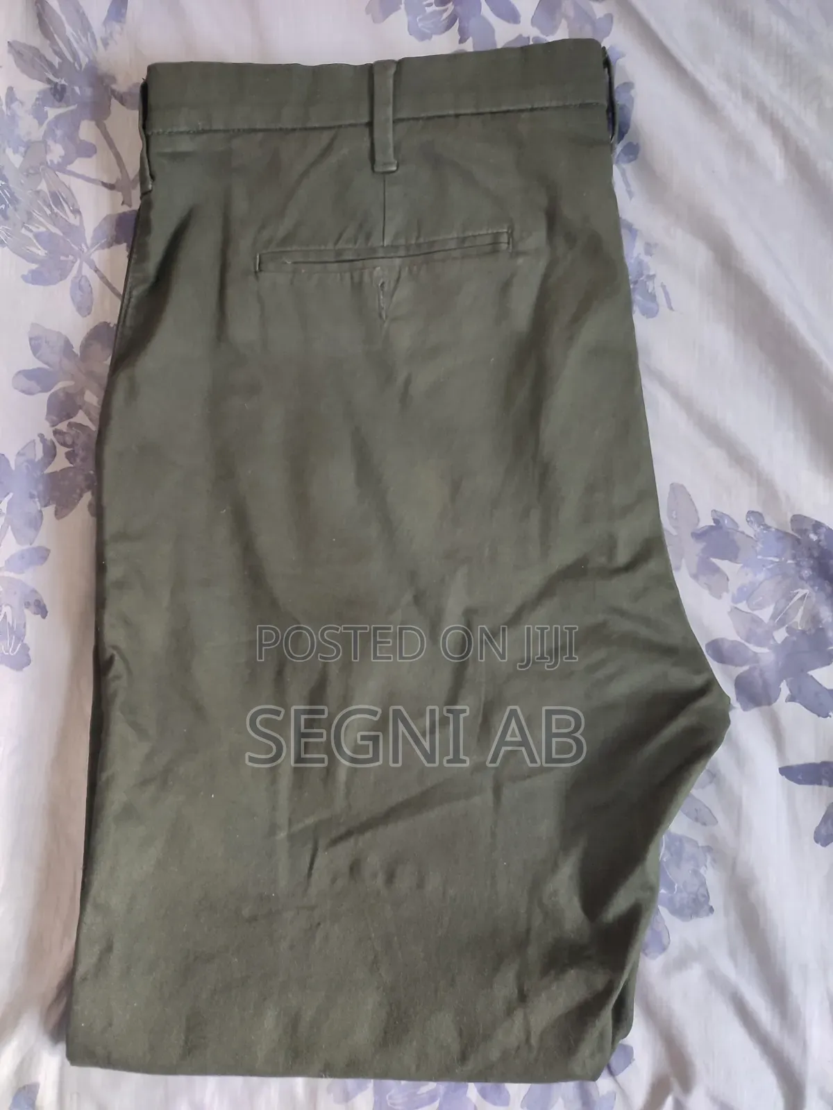 M S Men's Kaki Olive Green Jeans (BONDA)