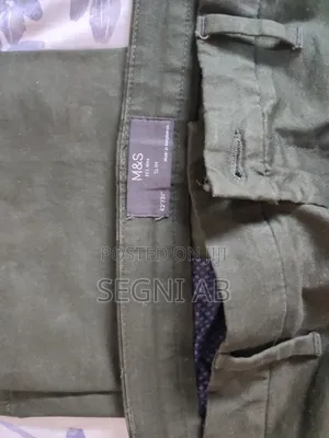 M S Men's Kaki Olive Green Jeans (BONDA)