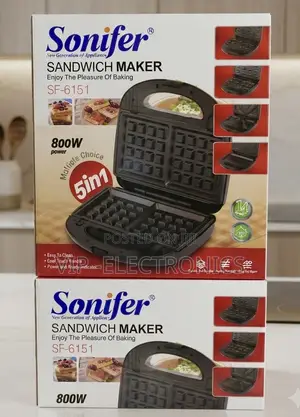 Sonifer Sandwich Maker 5-in-1 (SF-6151) 800W