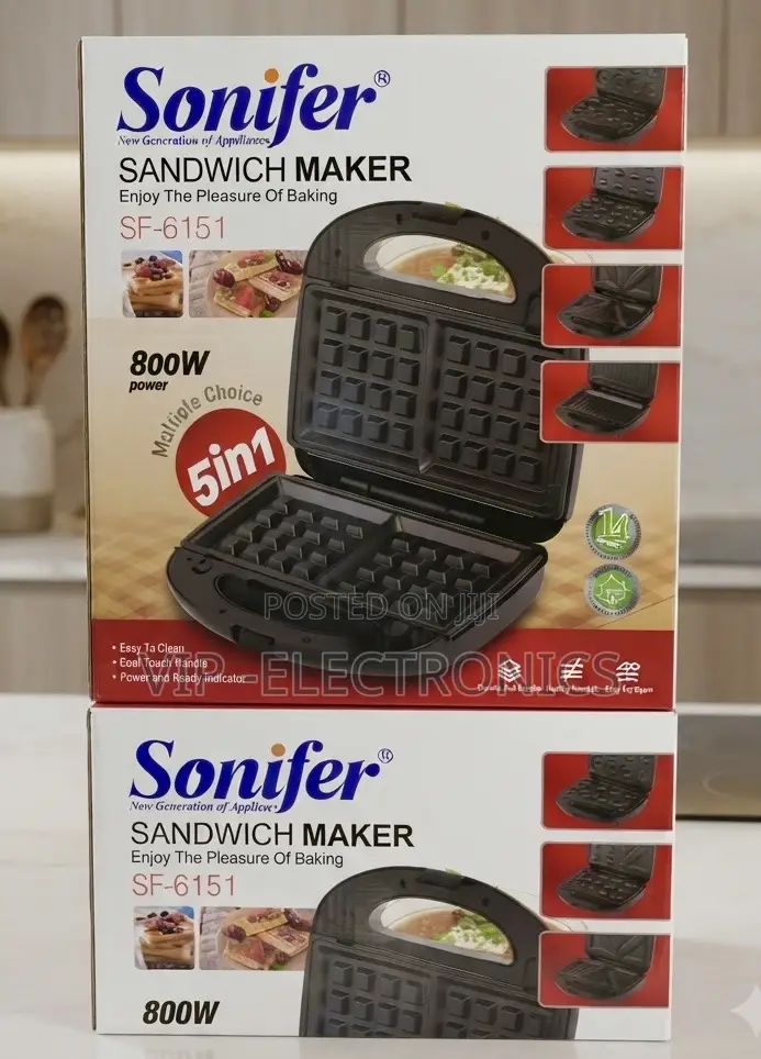Sonifer Sandwich Maker 5-in-1 (SF-6151) 800W