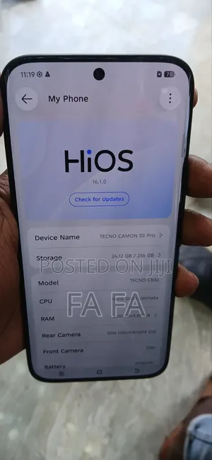 Tecno Camon 50 Pro 256 GB Gray