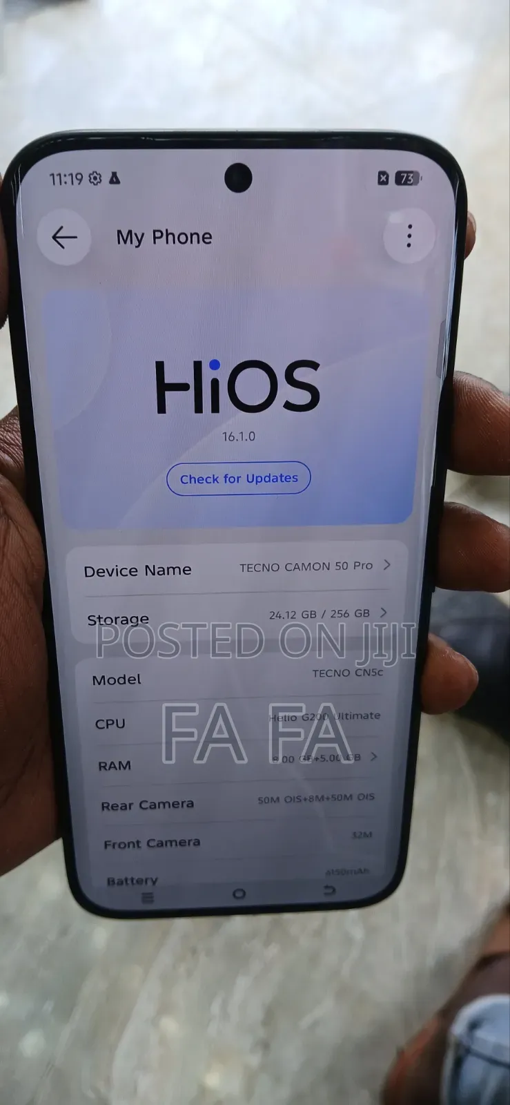 Tecno Camon 50 Pro 256 GB Gray