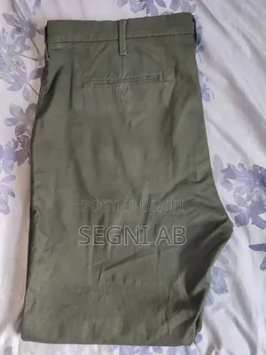 M S Men's Kaki Olive Green Jeans (BONDA)
