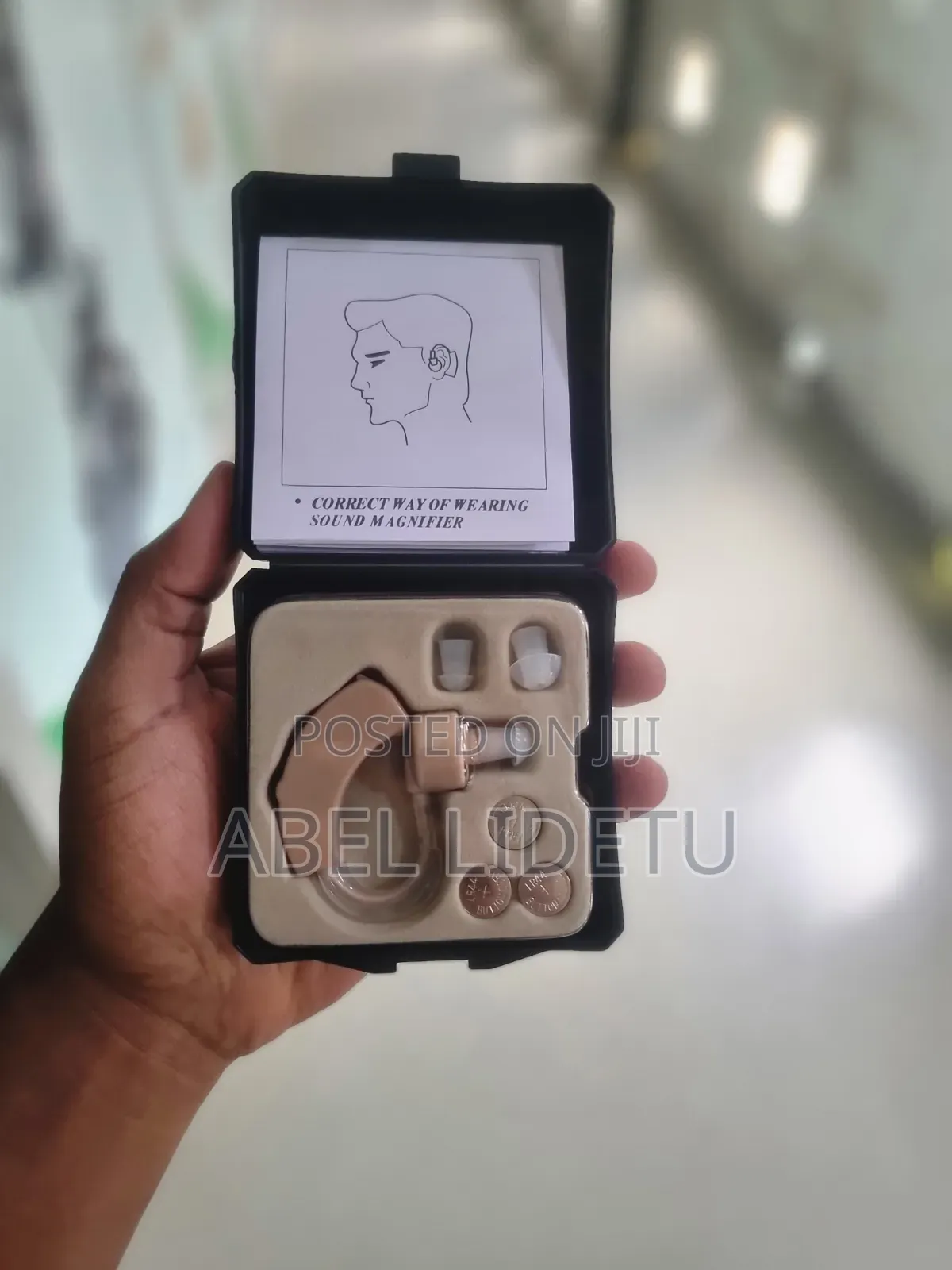 Portable Hearing Aid Kit With Batteries and Ear Tips