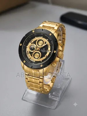 Naviforce NF8056 Wristwatch Featuring Gold-Toned Stainless Steel