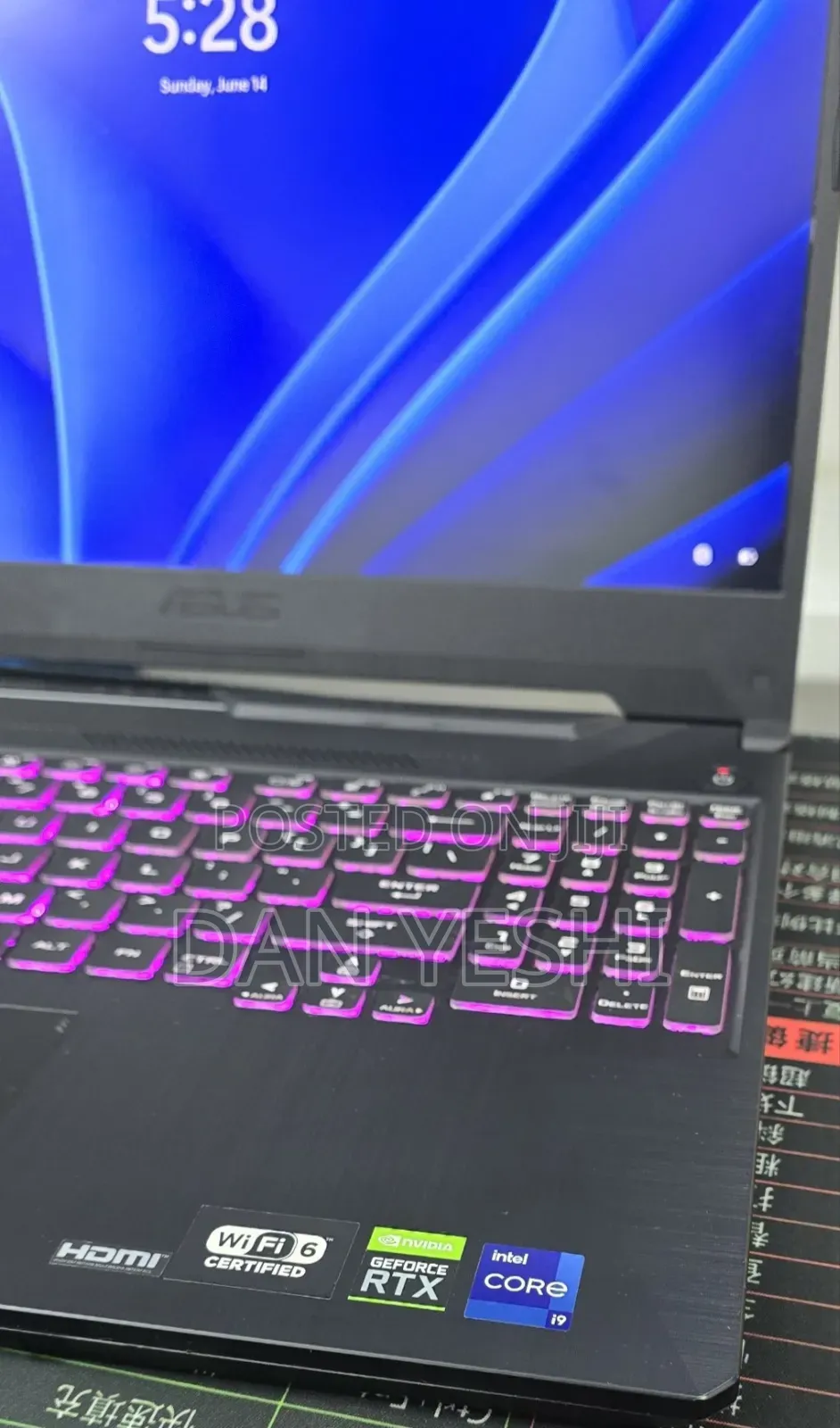 New Laptop Asus TUF Gaming F15 16GB Intel Core i9 SSD 512GB