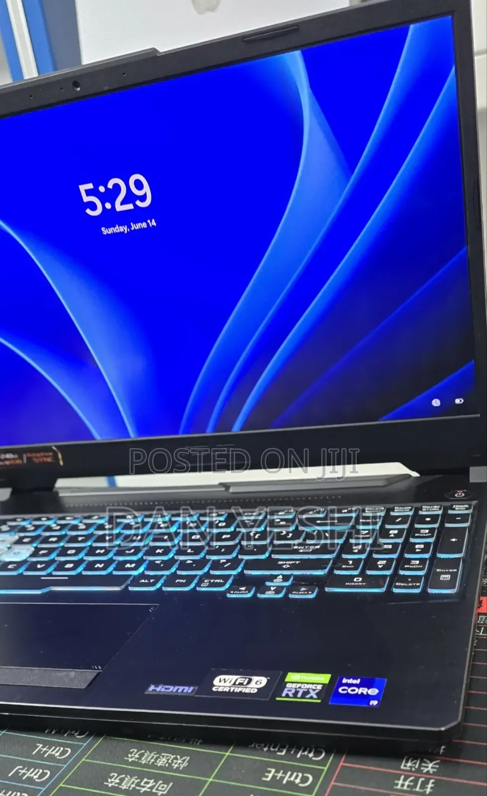 New Laptop Asus TUF Gaming F15 16GB Intel Core i9 SSD 512GB