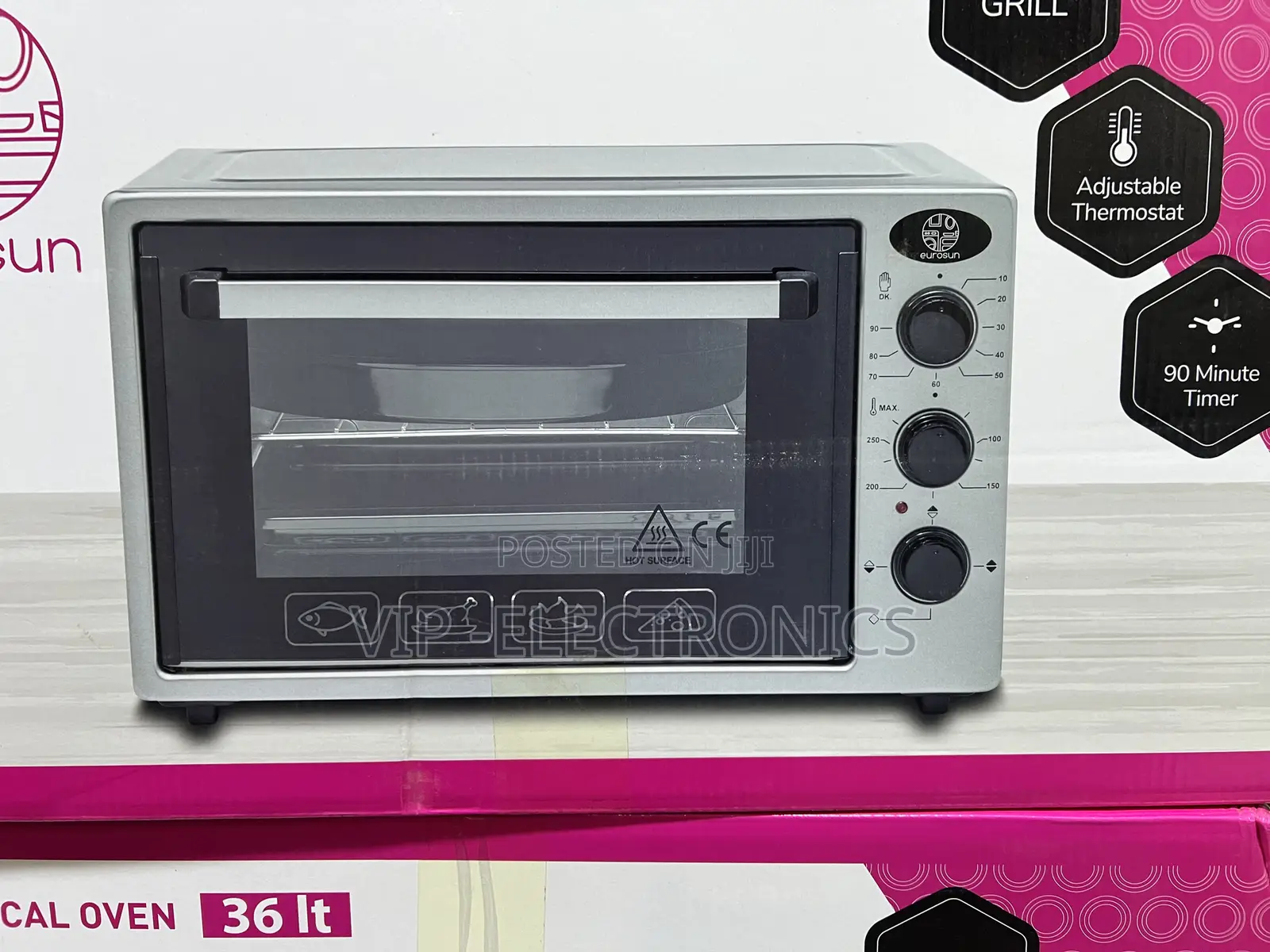 Eurosun Mini Oven 36L Multifunction Countertop Oven