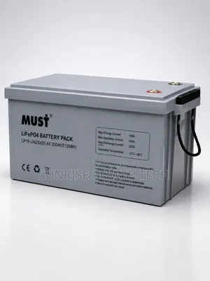 MUST Lithium (LiFePO4) Battery- 24v / 5.12Kwh