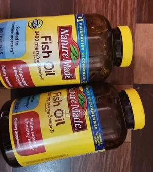 2400mg 300 Softgels Fish Oil Omega-3 Supports a Healthy Heart