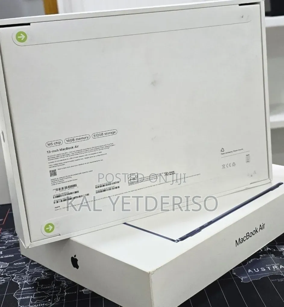 New Laptop Apple MacBook Air 2026 M5 16GB SSD 512GB