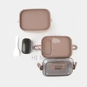 Beduso 2 Layer Stainless Steel Lunch Box Set
