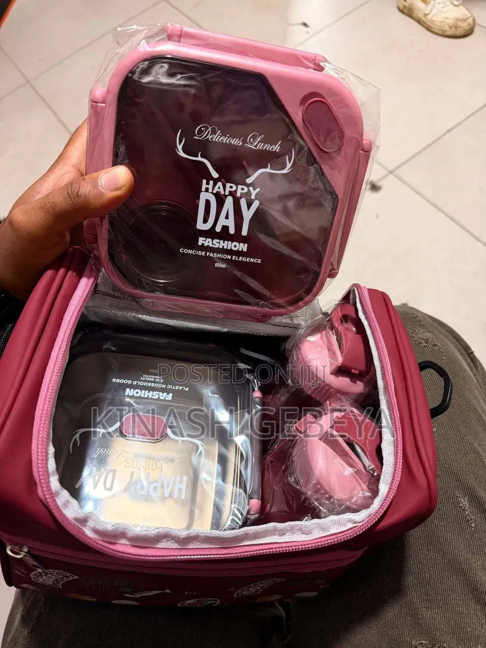 Stainless Steel Lunch Box With Water Bottle