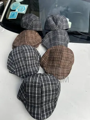 Vintage Pinstripe Flat Caps: