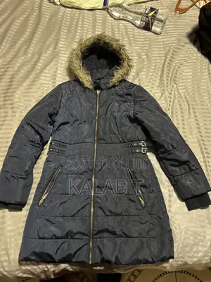 Blue Jacket With Fur