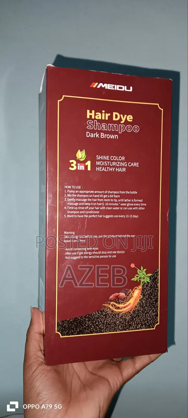Dark Brown Hair Dye Shampoo