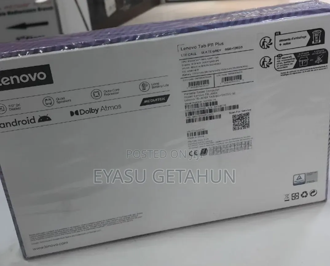 New Lenovo Tab P11 128 GB