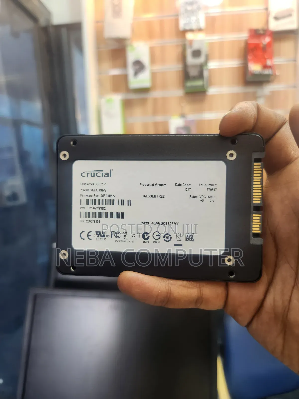 Crucial 256gb Sata SSD