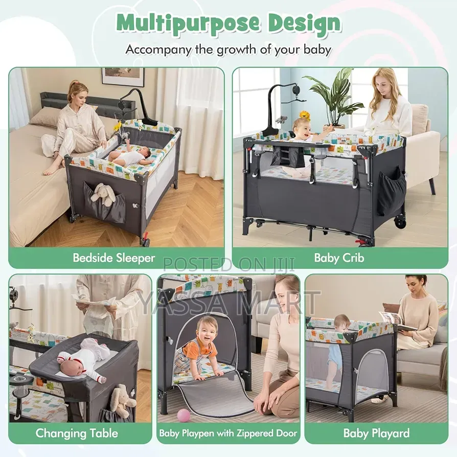 5-in-1 Premium Baby Bed-