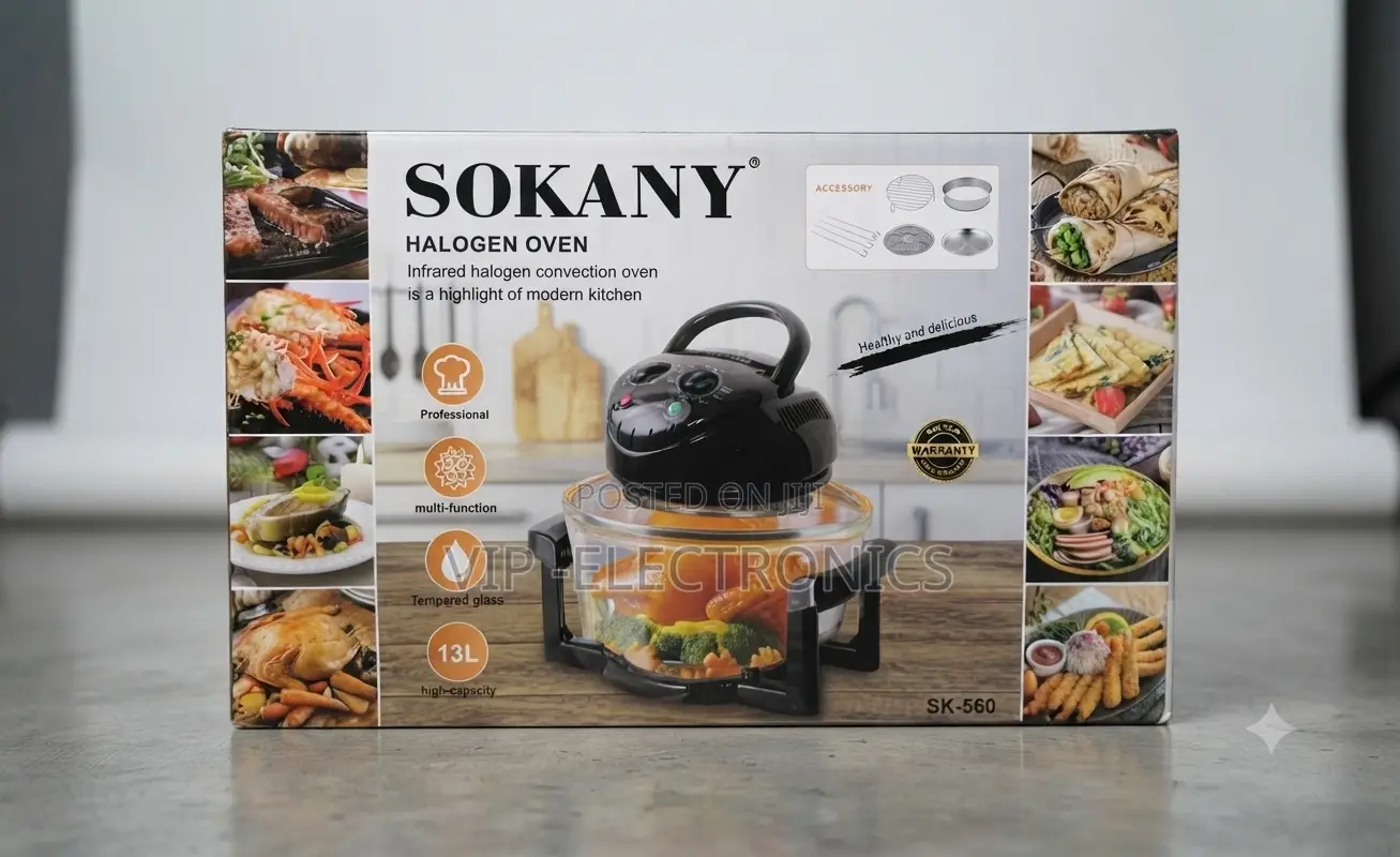 SOKANY Halogen Oven SK-560 – 13L 1400W Multifunction Convection Cooker