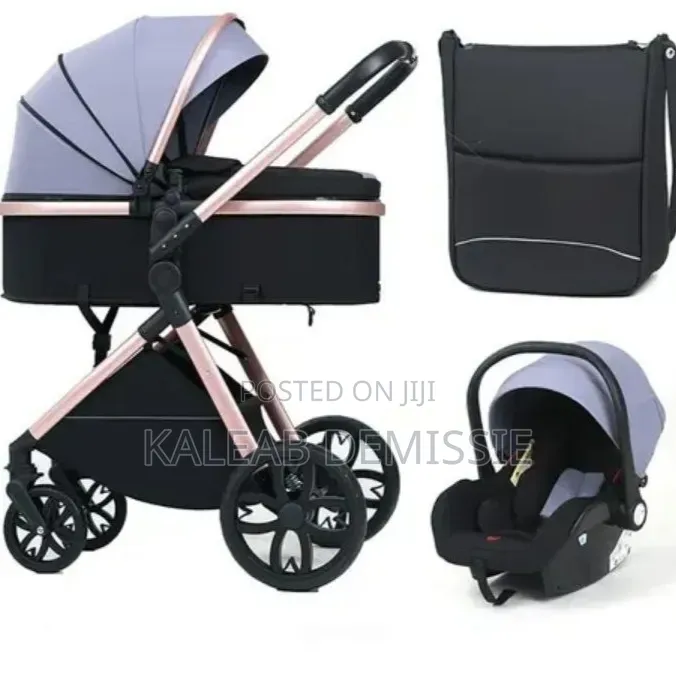 3 in 1 Kidilo Baby Stroller የልጆች 3-በ-1 ጋሪ