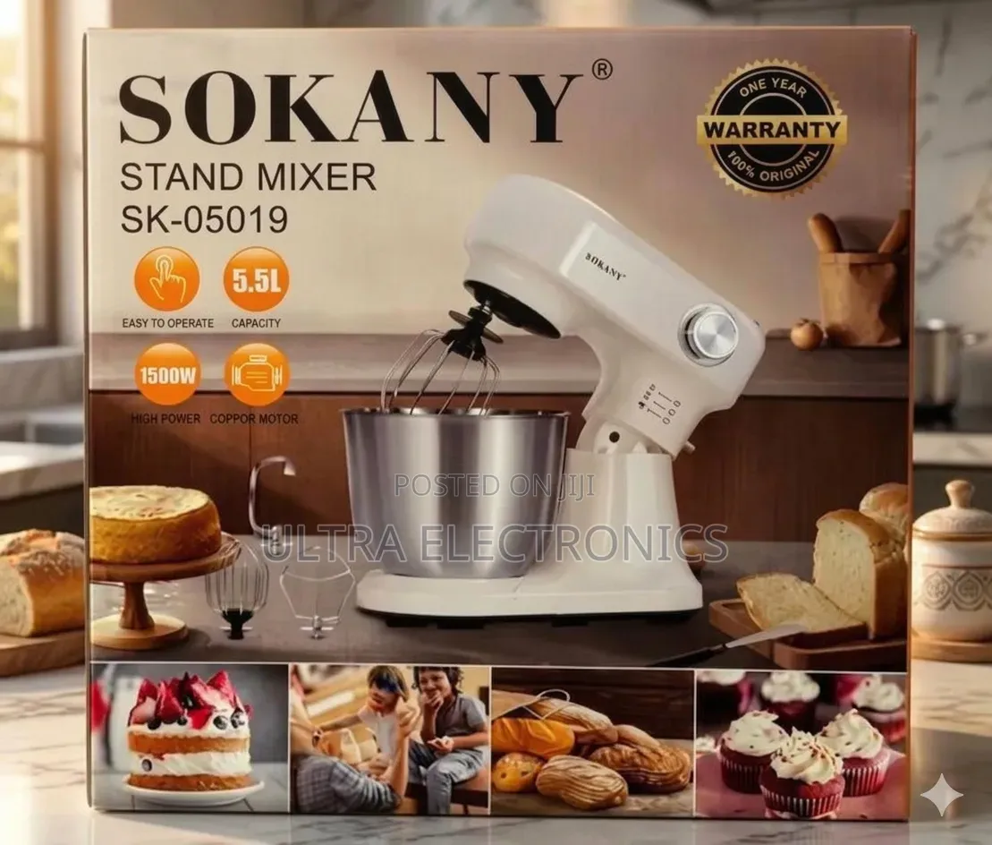 SOKANY 5.5L Stand Mixer – SK-05019 Make Baking and Food Preparation