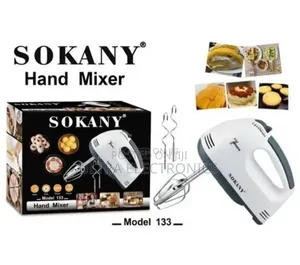 Sokany Hand Mixer – Sk-133 180W Powerful Motor 7-Speed