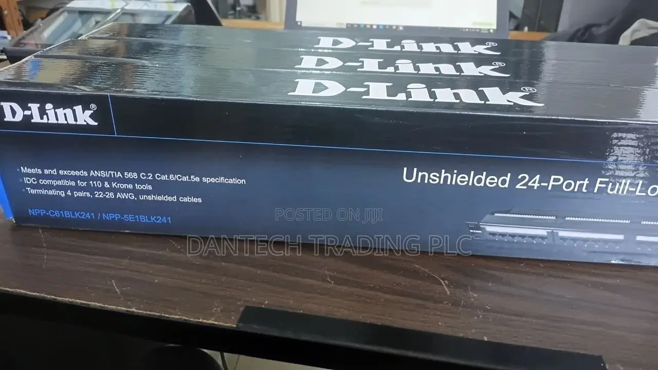 D-Link Unshielded 24-Port Fully-Loaded Patch Panel